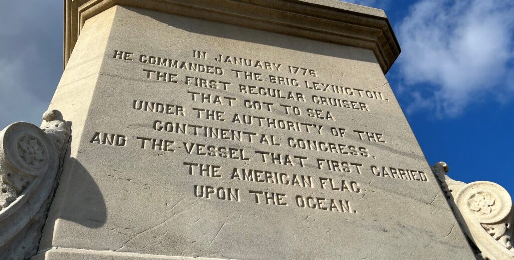 JOHN BARRY FIRST COMMODORE WAR MEMORIAL SIDE C