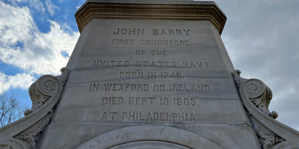 JOHN BARRY FIRST COMMODORE WAR MEMORIAL SIDE A