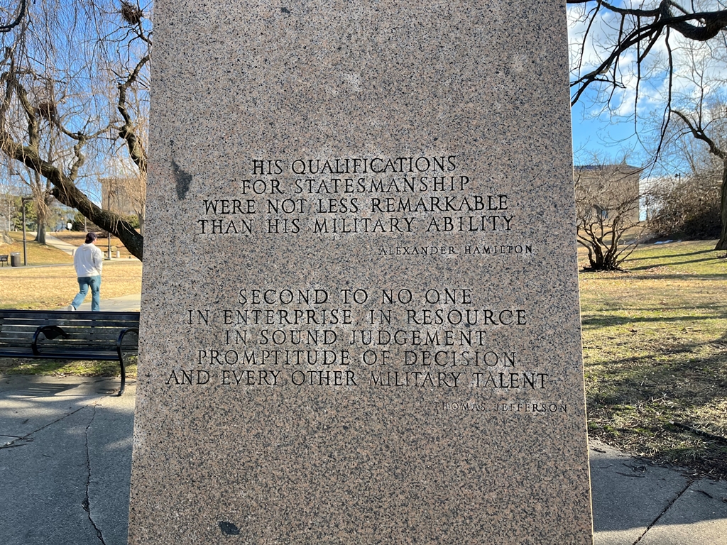 GENERAL NATHANAEL GREENE REVOLUTIONARY WAR MEMORIAL STONE B