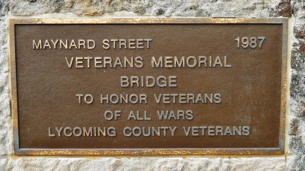 MAYNARD STREET VETERANS MEMORIAL BRIDGE PLAQUE