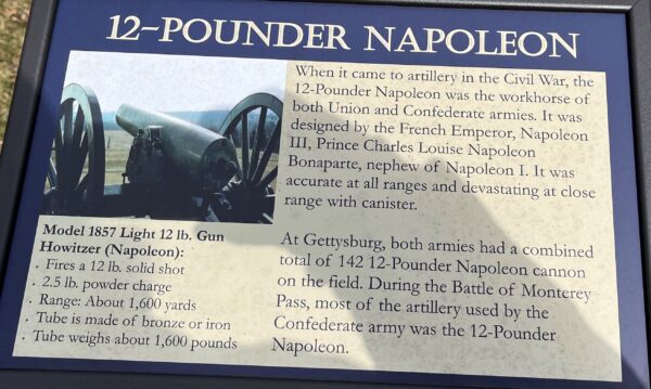 12-POUNDER NAPOLEON WAR MEMORIAL PLAQUE