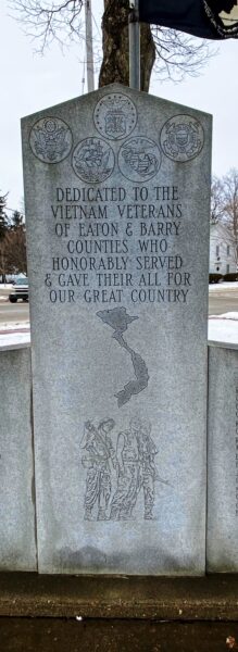 EATON & BARRY COUNTIES VIETNAM VETERANS MEMORIAL CENTER STONE