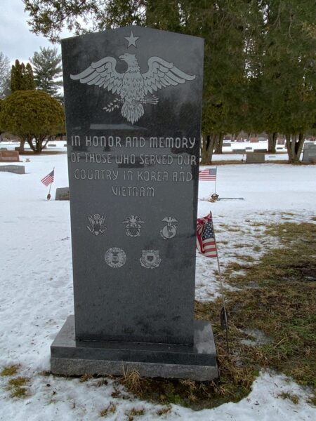 DIMONDALE CEMETERY KOREA  AND VIETNAM WAR MEMORIAL