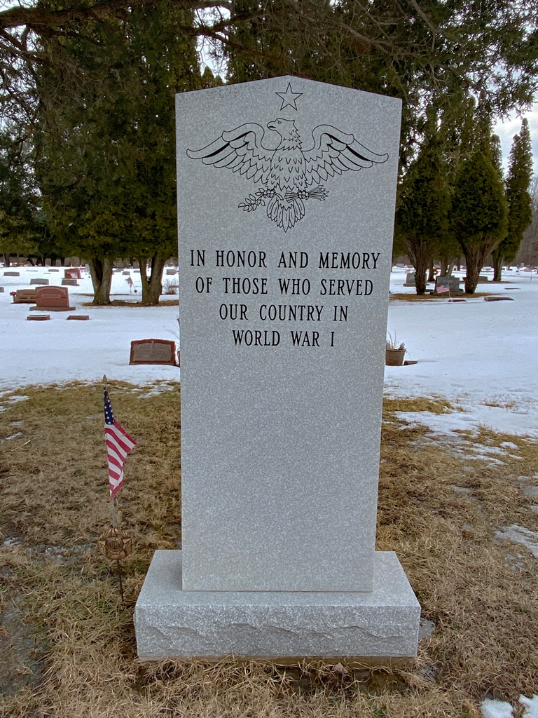 DIMONDALE CEMETERY WORLD WAR I MEMORIAL