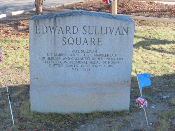 EDWARD SULLIVAN MEDAL OF HONOR SQUARE MEMORIAL STONE