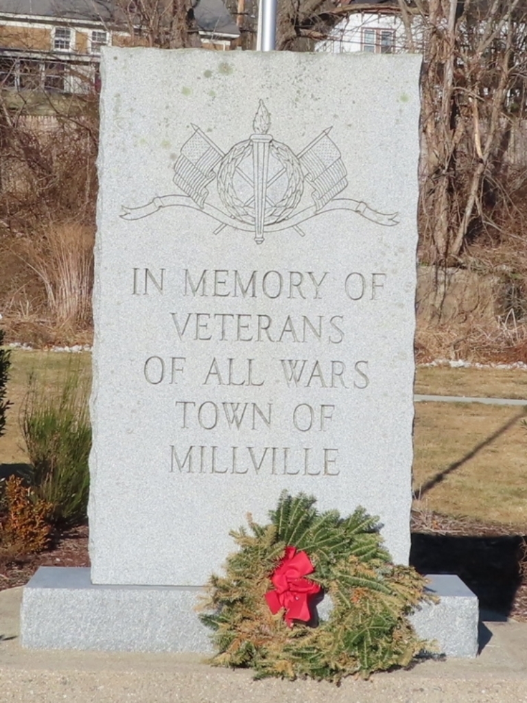 TOWN OF MILLVILLE ALL WARS VETERANS MEMORIAL FRONT