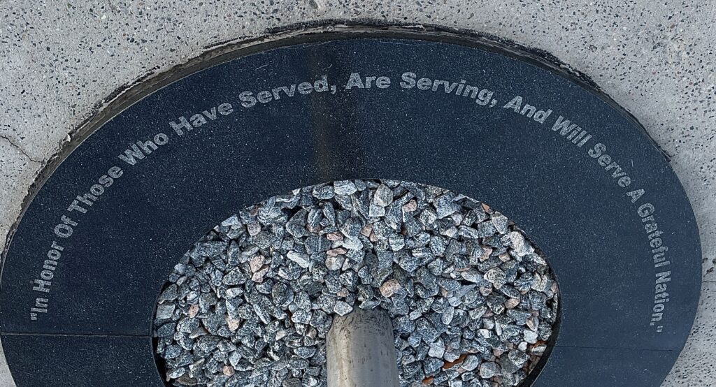 ST. JOHNS COUNTY VETERANS MEMORIAL DEDICATION STONE