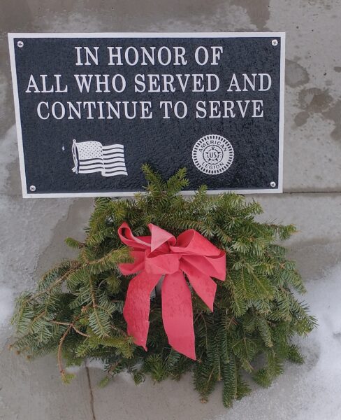 AMERICAN LEGION POST 454 VETERANS MEMORIAL ARTILLERY PLAQUE