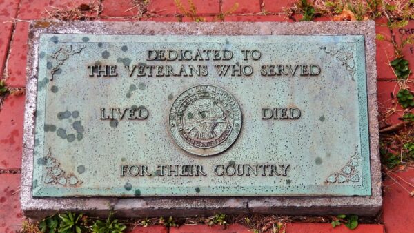 ERIE STREET CEMETERY VETERANS WAR MEMORIAL TABLET
