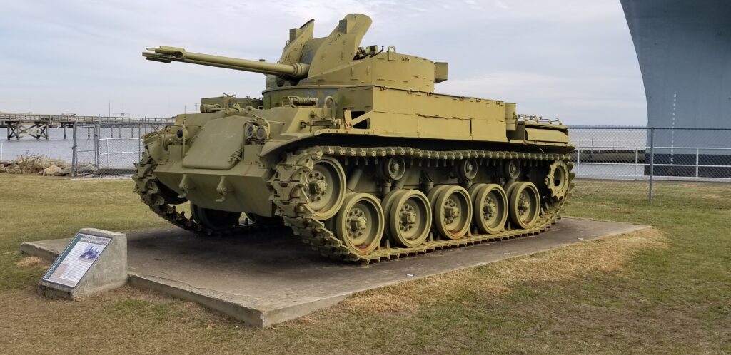 USS ALABAMA MEMORIAL PARK M42 DUSTER MEMORIAL