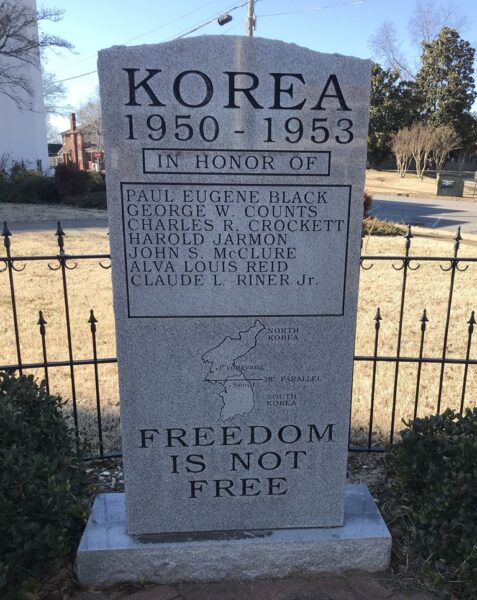 COLBERT COUNTY KOREAN WAR MEMORIAL
