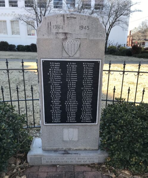 COLBERT COUNTY WORLD WAR II MEMORIAL