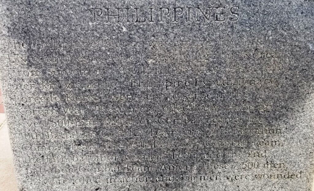 PHILIPPINES KOREAN WAR MEMORIAL