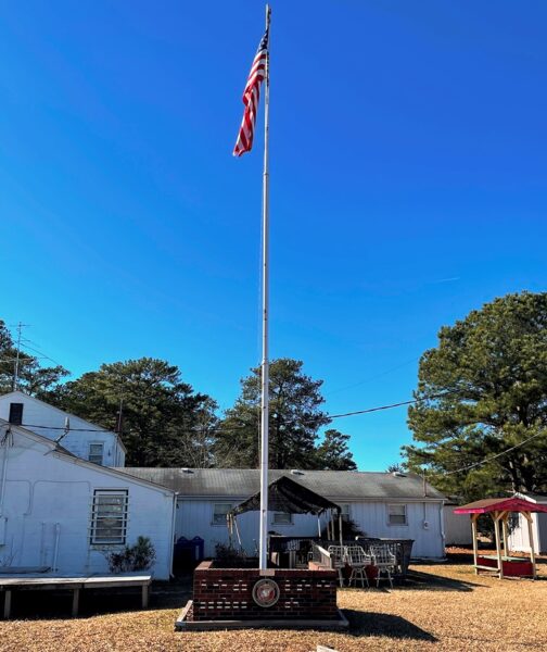 MARINES OF CHESAPEAKE AND NORFOLK COUNTY ULTIMATE SACRIFICE MEMORIAL FLAGPOLE