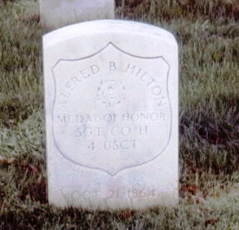 ALFRED B. HILTON MEDAL OF HONOR MEMORIAL GRAVESTONE