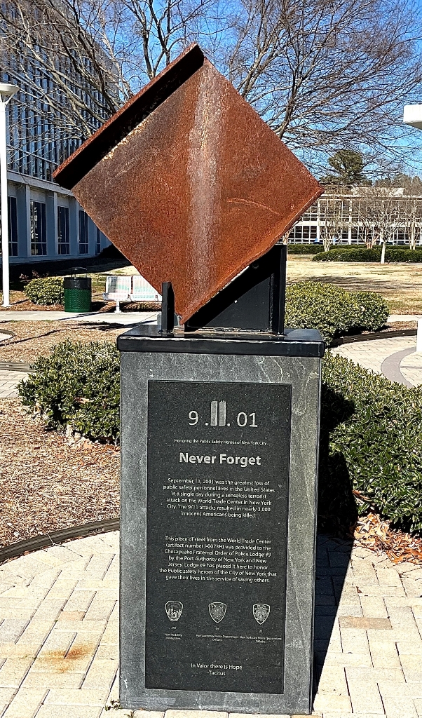 CITY OF CHESAPEAKE NEVER FORGET 9.11.01 MEMORIAL