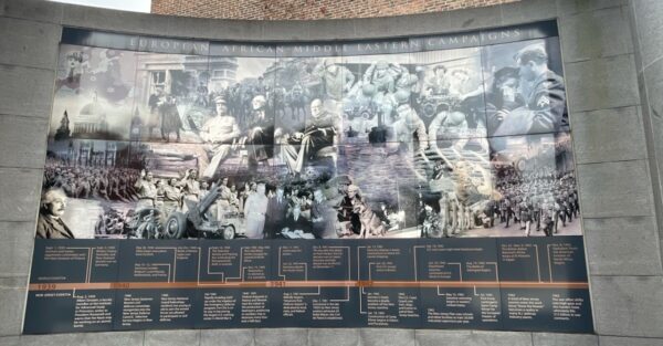 NEW JERSEY WORLD WAR II MEMORIAL EUROPEAN CAMPAIGN WALL A