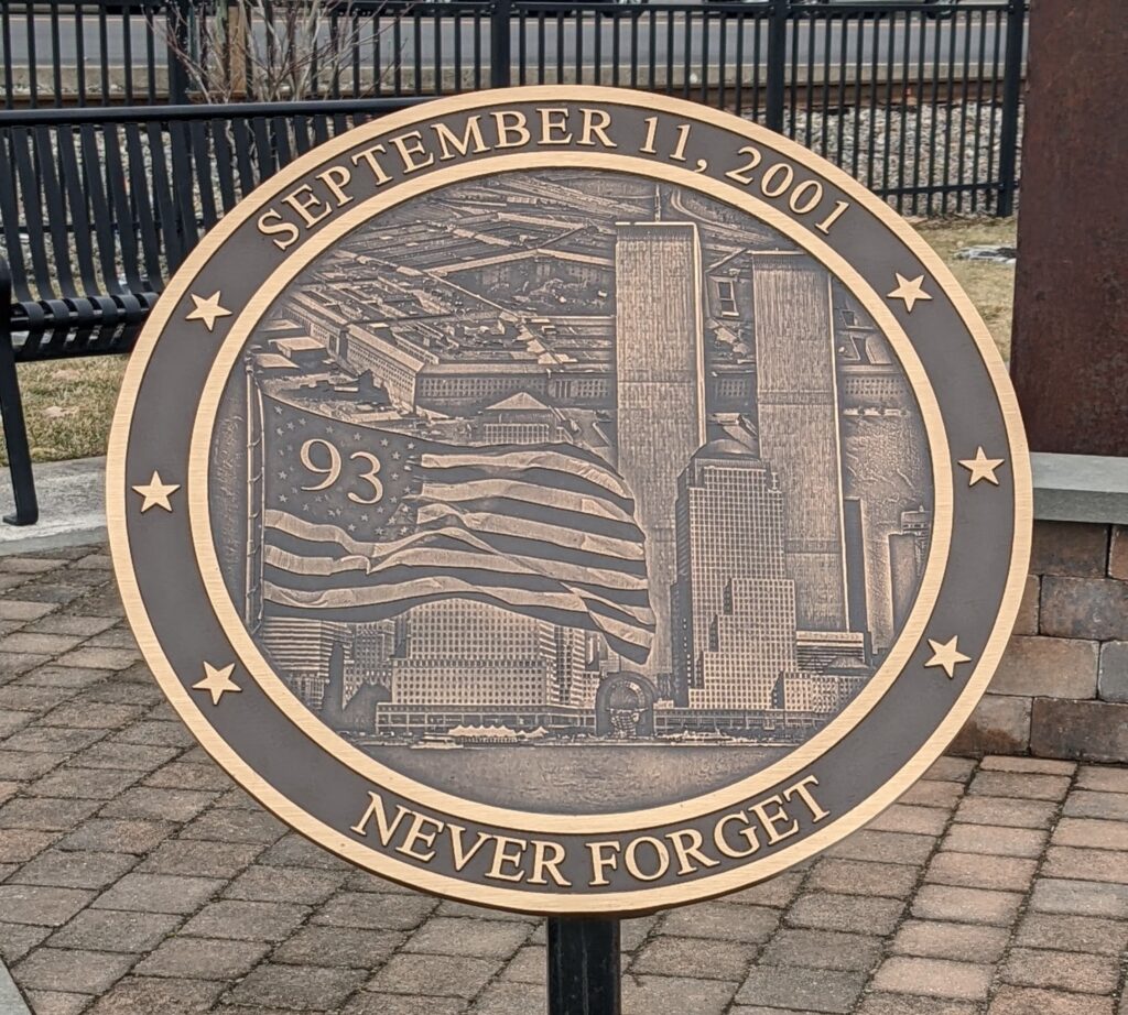 BUTLER SEPTEMBER 11, 2001 MEMORIAL PLAQUE