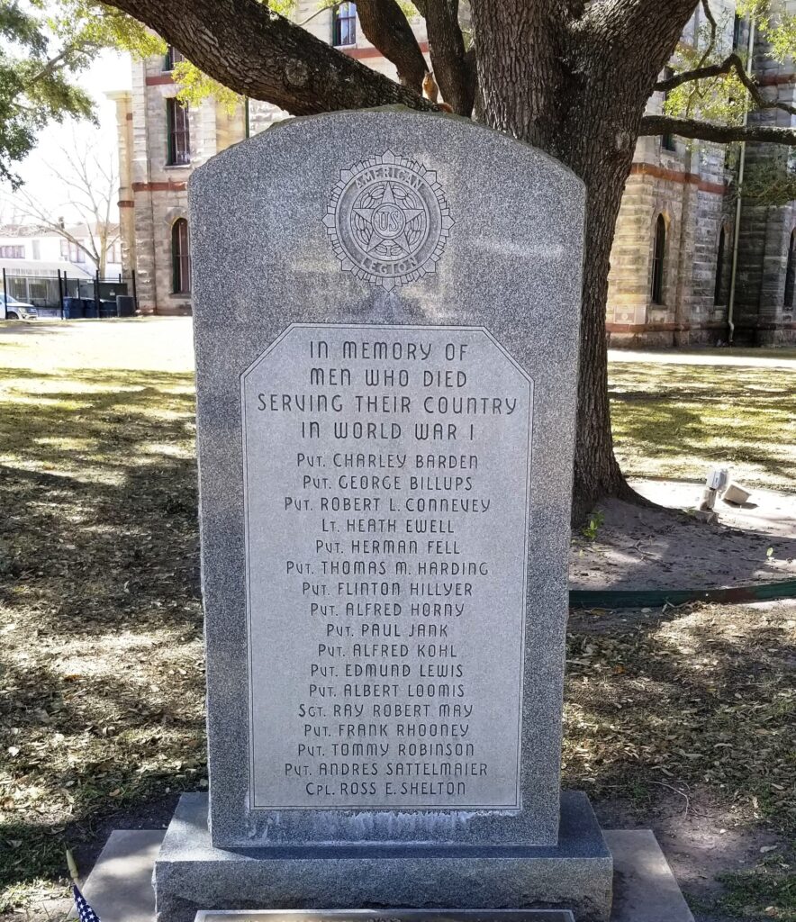 GOLIAD COUNTY WORLD WAR I MEMORIAL