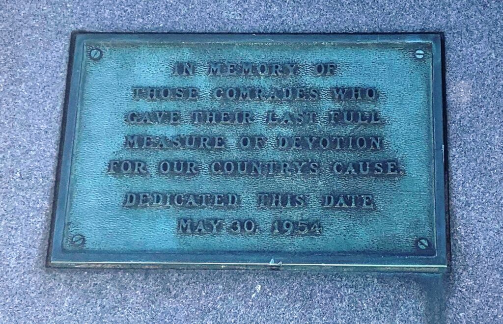 VFW POST 3500 WAR VETERANS MEMORIAL PLAQUE