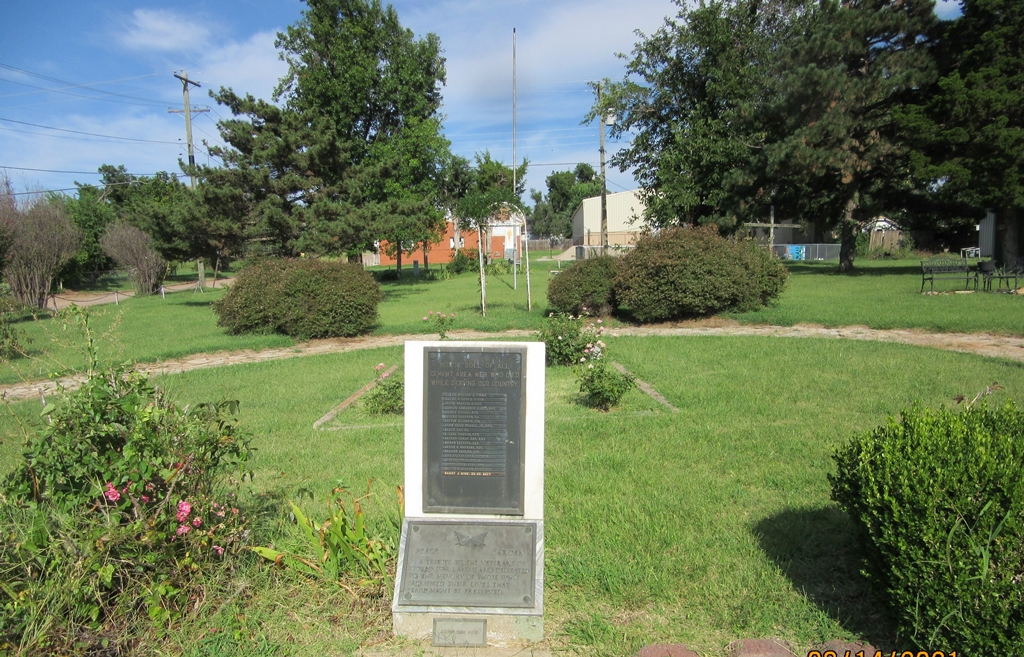 CEMENT AREA VETERANS MEMORIAL AND PEACE GARDEN