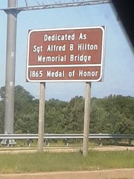 SGT ALFRED B HILTON MEMORIAL BRIDGE MARKER