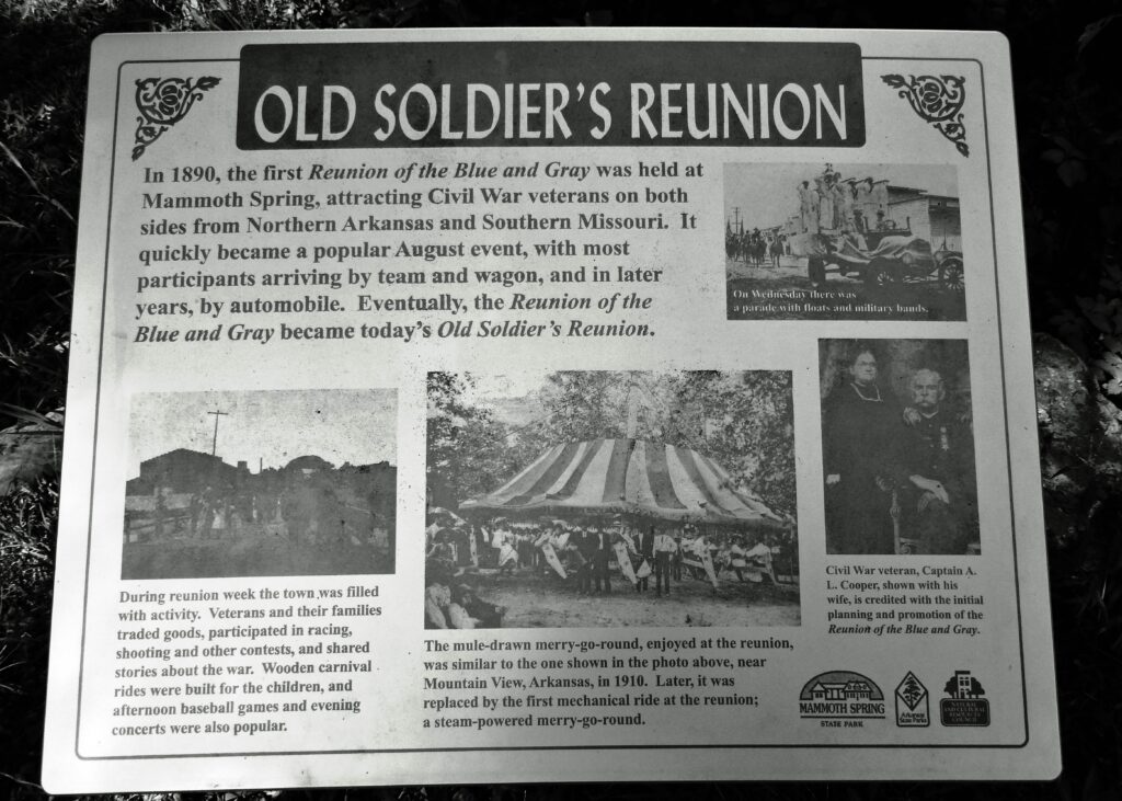 OLD SOLDIER’S REUNION WAR MEMORIAL PANEL