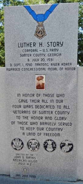 LUTHER H. STORY MEDAL OF HONOR WAR MEMORIAL CENTER STONE