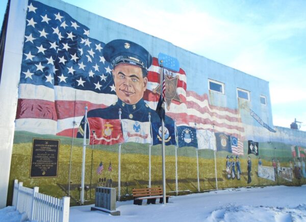 CORPORAL ANTHONY P. DAMATO MEDAL OF HONOR WAR MEMORIAL MURAL