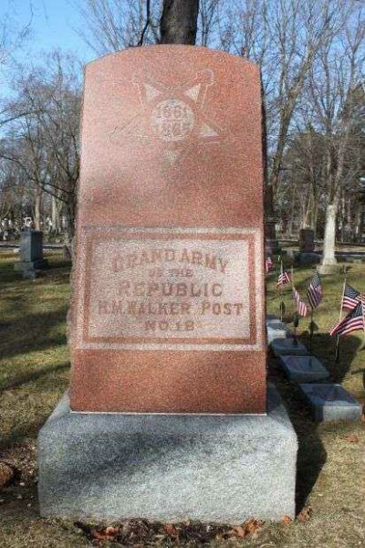 H.M. WALKER POST NO. 18 G.A.R. CIVIL WAR MEMORIAL