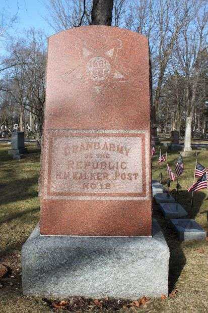 H.M. WALKER POST NO. 18 G.A.R. CIVIL WAR MEMORIAL
