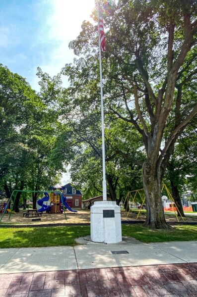 SHEPHERD, MI WORLD WAR II MEMORIAL FLAGPOLE