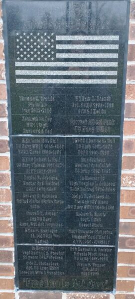 GOD BLESS OUR UNITED STATES VETERANS MEMORIAL PLAQUE