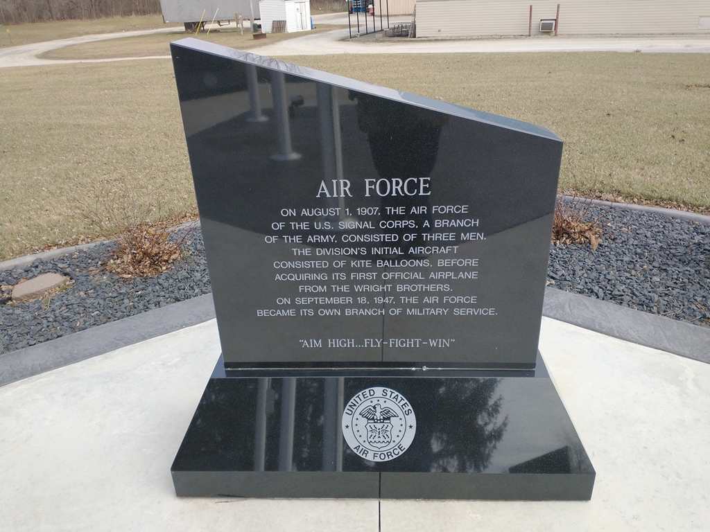 IN HONOR OF AIR FORCE WAR MEMORIAL BACK