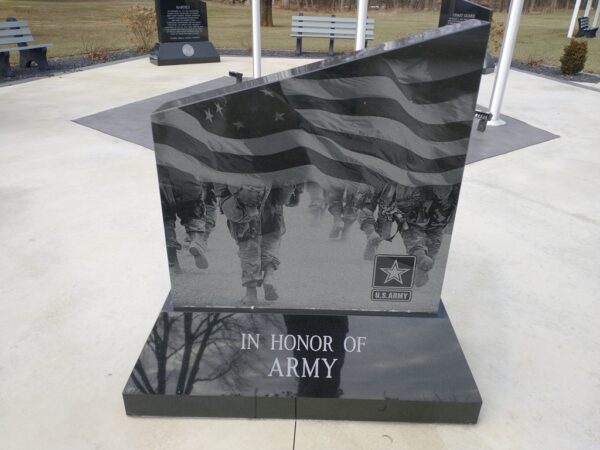 IN HONOR OF ARMY WAR MEMORIAL FRONT