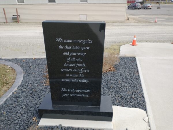 GLEN D. ECKHART POST 508 VETERANS MEMORIAL BACK