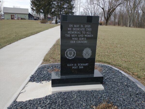 GLEN D. ECKHART POST 508 VETERANS MEMORIAL FRONT