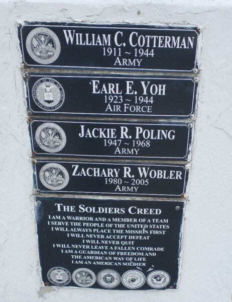 THE SOLDIERS CREED WAR MEMORIAL BATTLEFIELD CROSS PLAQUES