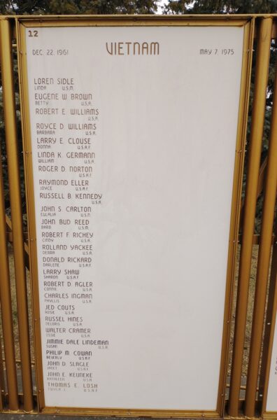 LIBERTY TOWNSHIP VETERANS MEMORIAL PLAQUE L