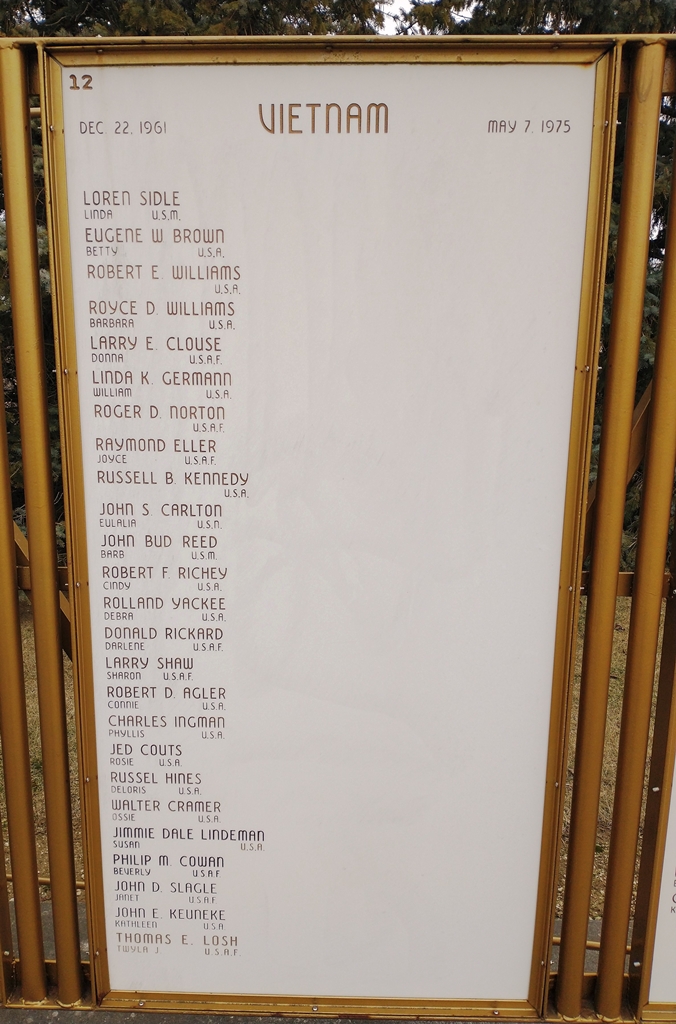 LIBERTY TOWNSHIP VETERANS MEMORIAL PLAQUE L