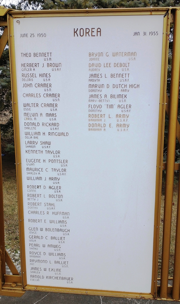 LIBERTY TOWNSHIP VETERANS MEMORIAL PLAQUE I