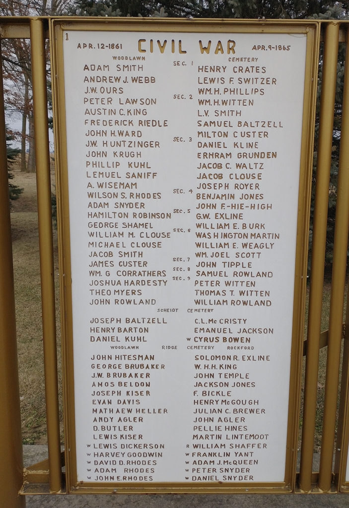 LIBERTY TOWNSHIP VETERANS MEMORIAL PLAQUE A