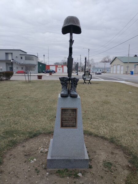 VAN WERT COUNTY VETERANS MEMORIAL BATTLEFIELD CROSS