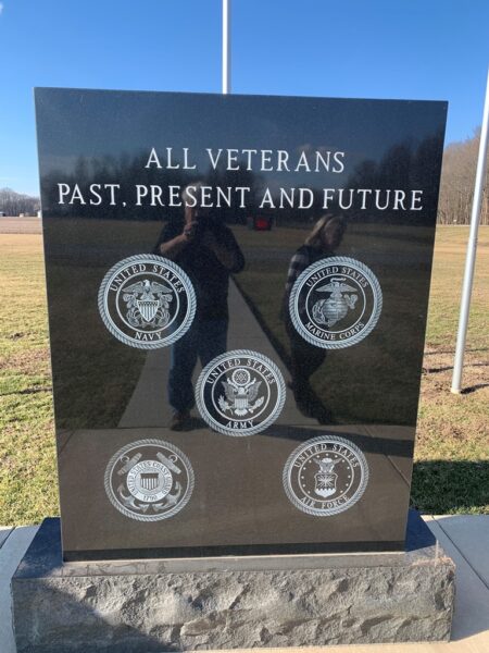 ALL VETERANS PAST, PRESENT AND FUTURE MEMORIAL FRONT