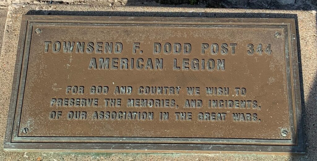 UNION COUNTY VETERANS MEMORIAL PLAQUE D