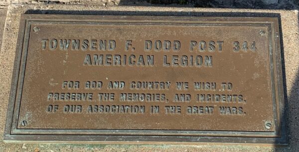 UNION COUNTY VETERANS MEMORIAL PLAQUE D