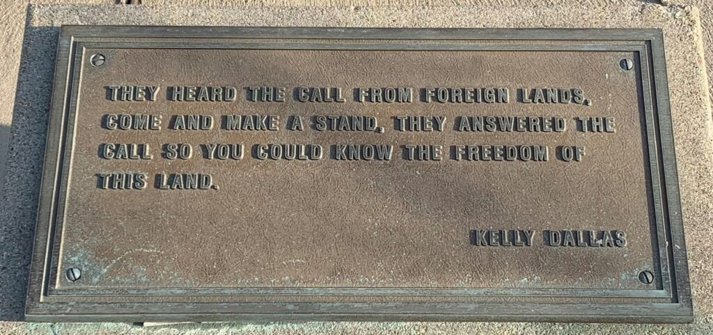 UNION COUNTY VETERANS MEMORIAL PLAQUE C