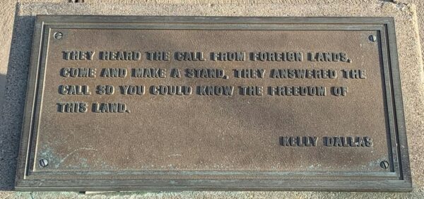 UNION COUNTY VETERANS MEMORIAL PLAQUE C