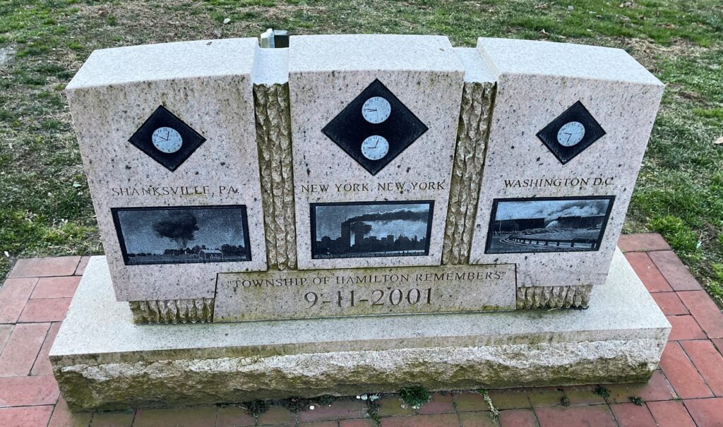 TOWNSHIP OF HAMILTON REMEMBERS 9-11-2001 MEMORIAL