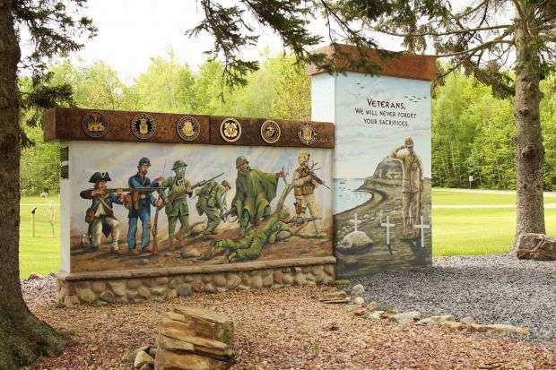 LANGLADE COUNTY WORLD WAR II MEMORIAL MURAL